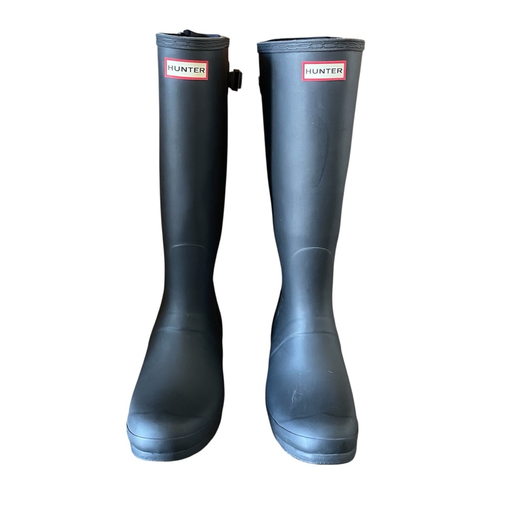Tall Hunter Rain Boots Black